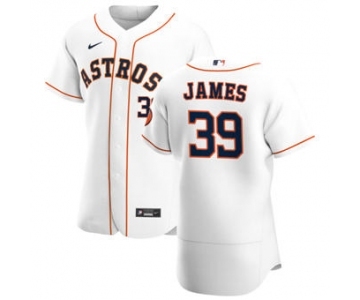 Men's Nike Houston Astros #39 Josh James White Home 2020 Authentic Player Baseball Jersey