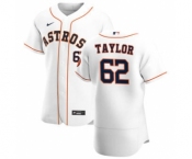 Men's Nike Houston Astros #62 Blake Taylor White Home 2020 Authentic Player Baseball Jersey