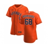 Men's Nike Houston Astros #68 Nivaldo Rodriguez Orange Alternate 2020 Authentic Team Baseball Jersey