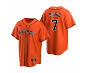 Men's Nike Houston Astros #7 Craig Biggio Orange Alternate Stitched Baseball Jersey