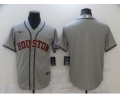 Nike Men's Majestic Houston Astros Blank Authentic Grey Cool Base Baseball Jersey