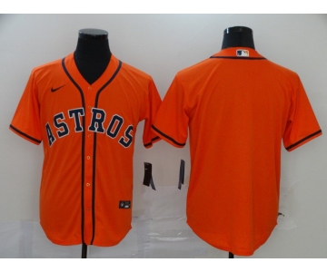 Nike Men's Majestic Houston Astros Blank Authentic Orange Cool Base Baseball Jersey