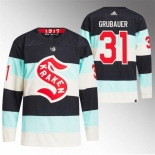 Men Seattle Kraken #31 Philipp Grubauer 2024 Deep Sea Blue Winter Classic Stitched Jersey