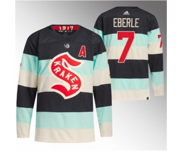 Men Seattle Kraken #7 Jordan Eberle 2024 Deep Sea Blue Winter Classic Stitched Jersey