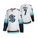 Men's Seattle #7 Kraken Jordan Eberle 2022 Away White Jersey