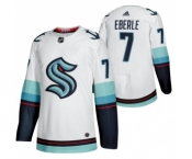 Men's Seattle #7 Kraken Jordan Eberle 2022 Away White Jersey