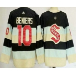 Men's Seattle Kraken #10 Matthew Beniers Navy 2024 Winter Classic Authentic Jersey