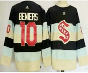 Men's Seattle Kraken #10 Matthew Beniers Navy 2024 Winter Classic Authentic Jersey