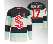 Men's Seattle Kraken #17 Jaden Schwartz Deep Sea Blue 2024 Winter Classic Primegreen Stitched Jersey