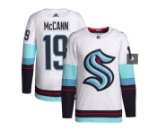 Men's Seattle Kraken #19 Jared McCann White Stitched NHL Jersey