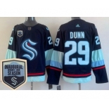 Men's Seattle Kraken #29 Vince Dunn Navy 2021-22 Season Inaugural Authentic Jersey