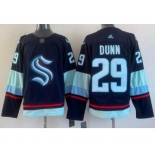 Men's Seattle Kraken #29 Vince Dunn Navy Authentic Jersey