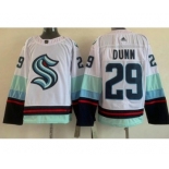 Men's Seattle Kraken #29 Vince Dunn White Authentic Jersey