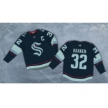 Men's Seattle Kraken #32 Kraken 2020 New Team Navy Home Authentic Stitched Hockey Jersey