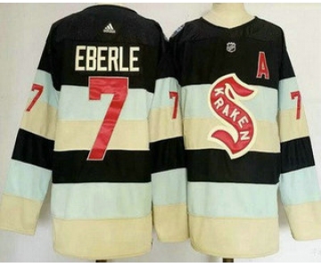 Men's Seattle Kraken #7 Jordan Eberle Navy 2024 Winter Classic Authentic Jersey