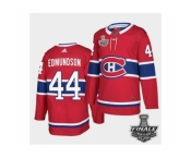 Men's Adidas Canadiens #44 Joel Edmundson Red Road Authentic 2021 Stanley Cup Jersey