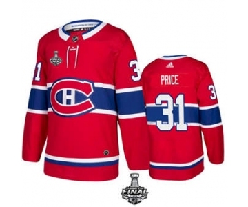 Men's Montreal Canadiens #31 Carey Price 2021 Red Stanley Cup Final Stitched Hockey Jersey