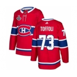 Men's Montreal Canadiens #73 Tyler Toffoli 2021 Red Stanley Cup Final Stitched Hockey Jersey