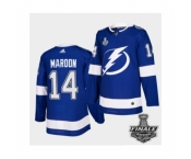 Men's Adidas Lightning #14 Patrick Maroon Blue Home Authentic 2021 Stanley Cup Jersey