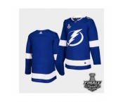 Men's Adidas Lightning Blue Home Authentic 2021 Stanley Cup Jersey