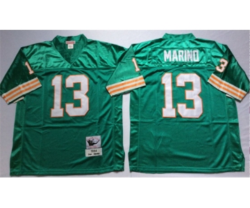 Mitchell And Ness Dolphins #13 dan marino green Stitched Football Throwback Jersey