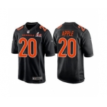 Men's Cincinnati Bengals #20 Eli Apple 2022 Black Super Bowl LVI Game Stitched Jersey