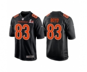 Men's Cincinnati Bengals #83 Tyler Boyd 2022 Black Super Bowl LVI Game Stitched Jersey