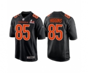 Men's Cincinnati Bengals #85 Tee Higgins 2022 Black Super Bowl LVI Game Stitched Jersey