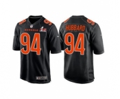 Men's Cincinnati Bengals #94 Sam Hubbard 2022 Black Super Bowl LVI Game Stitched Jersey