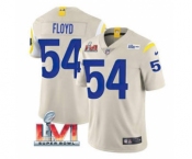 Men's Los Angeles Rams #54 Leonard Floyd Bone 2022 Super Bowl LVI Vapor Limited Stitched Jersey