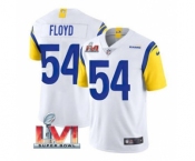 Men's Los Angeles Rams #54 Leonard Floyd White 2022 Super Bowl LVI Vapor Limited Stitched Jersey