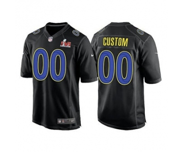 Men's Los Angeles Rams ACTIVE PLAYER Custom 2022 Black Super Bowl LVI game Stitched Jersey