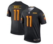 Men's Washington Commanders #11 Carson Wentz 2022 Black Game Stitched Jersey