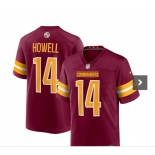 Men's Washington Commanders #14 Sam Howell  Red Vapor Untouchable Stitched Football Jersey