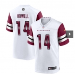 Men's Washington Commanders #14 Sam Howell  White Vapor Untouchable Stitched Football Jersey