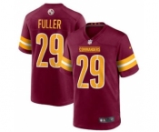 Men's Washington Commanders #29 Kendall Fuller 2022 Burgundy Game Stitched Jersey