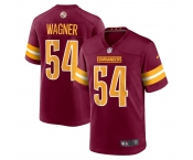 Men's Washington Commanders #54 Wagner Burgundy Game Stitched Football Jersey