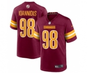 Men's Washington Commanders #98 Matt Ioannidis 2022 Burgundy Game Stitched Jersey