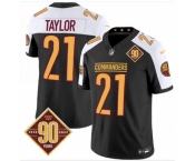 Men Washington Commanders #21 Sean Taylor Black White F U S E 2024  Limited Stitched Football Jersey