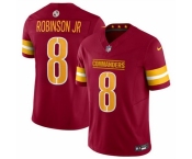 Men Washington Commanders #8 Brian Robinson Jr Burgundy 2024 F U S E Vapor Limited Stitched Football Jersey