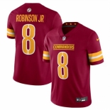 Men Washington Commanders #8 Brian Robinson Jr Burgundy 2024 Vapor Limited Stitched Football Jersey