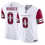 Men's Washington Commanders #0 Marcus Mariota White 2023 F.U.S.E. Vapor Limited Football Stitched Jersey