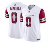 Men's Washington Commanders #0 Marcus Mariota White 2023 F.U.S.E. Vapor Limited Football Stitched Jersey