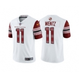 Men's Washington Commanders #11 Carson Wentz 2022 White Vapor Untouchable Stitched Jersey