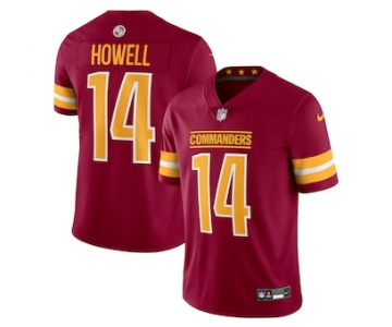 Men's Washington Commanders #14 Sam Howell Nike Burgundy Vapor Untouchable Limited Jersey