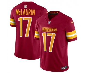 Men's Washington Commanders #17 Terry McLaurin Burgundy 2024 F.U.S.E. Vapor Limited Football Stitched Jersey