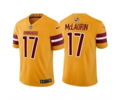 Men's Washington Commanders #17 Terry McLaurin Gold Vapor Untouchable Stitched Football Jersey