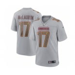 Men's Washington Commanders #17 Terry McLaurin Gray Atmosphere Fashion Stitched Game Jersey