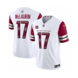 Men's Washington Commanders #17 Terry McLaurin White 2023 F.U.S.E. With 4-Star C Patch Vapor Limited Football Stitched Jersey