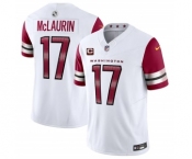 Men's Washington Commanders #17 Terry McLaurin White 2023 F.U.S.E. With 4-Star C Patch Vapor Limited Football Stitched Jersey